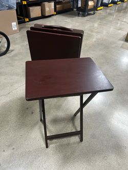 Wooden Foldable Dining Table (Set of 4)