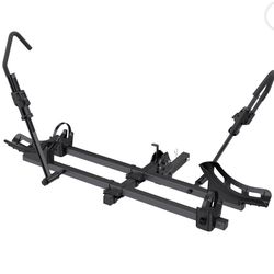Ozark Trail Premium Platform Steel Bike Rack with 132lbs Load Capacity, 2'' Hitch Receiver E-Bike Compatible 