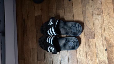 Adidas spikey slides of death