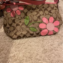 Pink And Brown Purse 