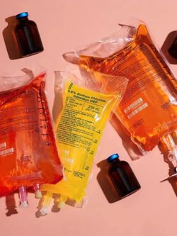 Banana Bag, IV vitamin, IV fluids, normal saline