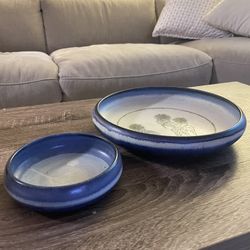 Blue Ikebana Vases (2)