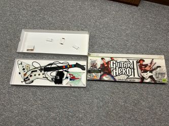 Guitar Hero JUST GUITAR CONTROLLER AND ATTACHMENTS AND PACKAGING - Xbox 360