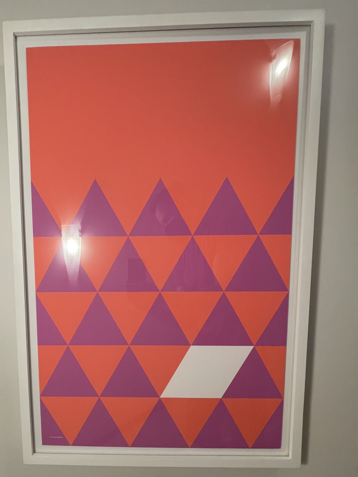 Herman Miller Nelson Pop Art Purple Triangles Poster