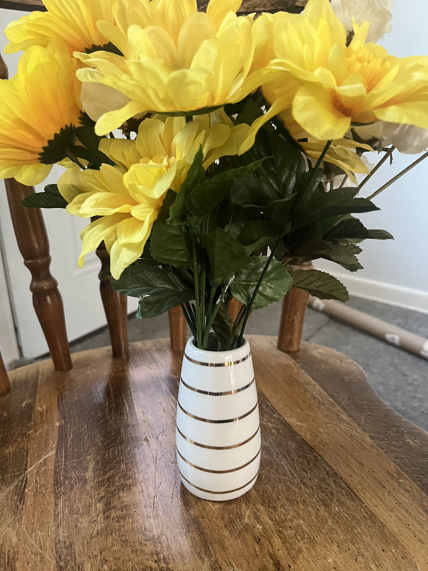 Flower With White Pot