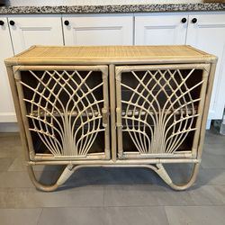 Boho Rattan Tree of Life Cabinet