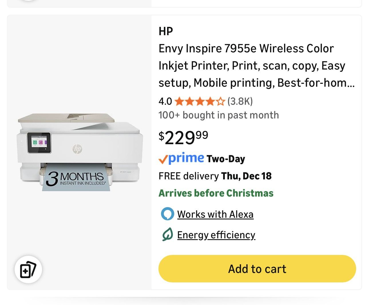 HP Envy Inspire 7955e