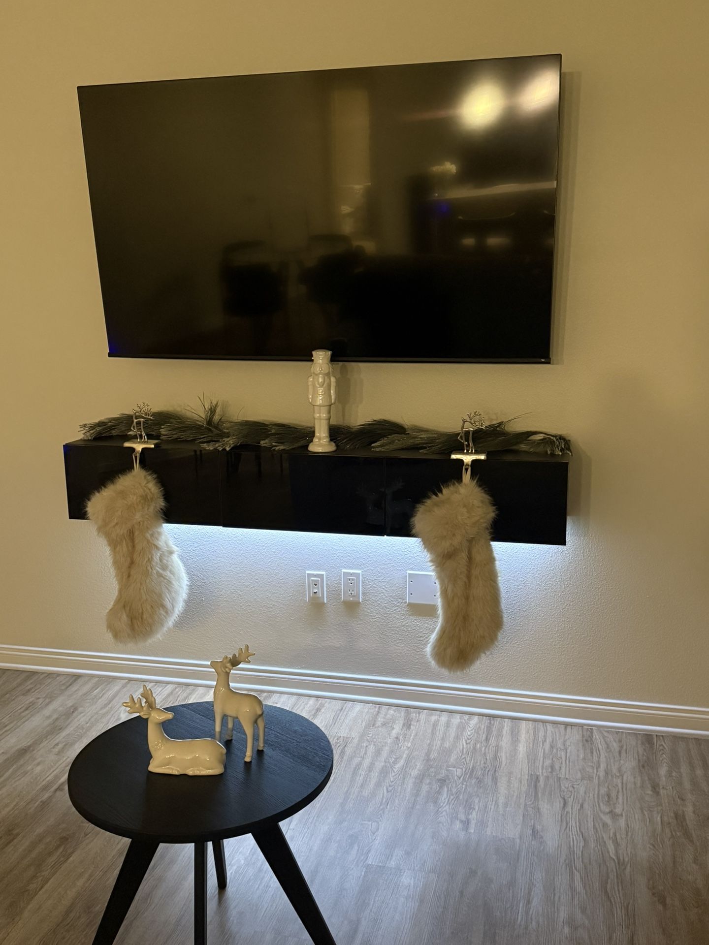 Floating Black shelf