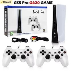 GS5 Game Console w/ 2 Controllers & 620 Preloaded Games