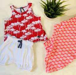 Baby set Burt’sBees and Janie&Jack skirt