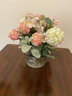 Flower Arrangement in Tin Container