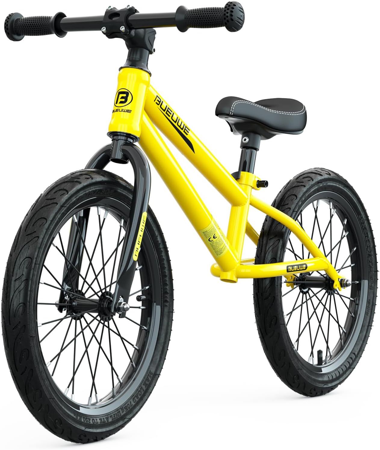 GASLIKE Balance Bike 16 Inch for Big Kids Aged 4, 5, 6, 7, and 8 Years Old Boys & Girls, No Pedal Sports Training Bicycle, Adjustable Seat, Pneumatic