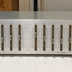 Vintage Technics 7 Band Dual Channel Stereo Graphic Equalizer 