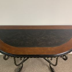 Lower Price, This Weekend Only !!!!!Beautiful Sofa Wood And Iron Sofa Table