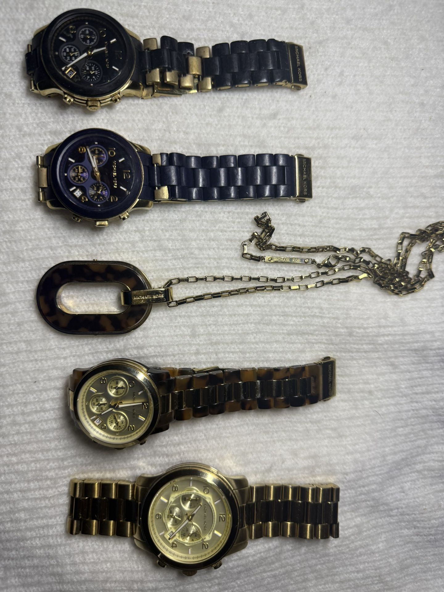 Authentic Michael Kors Watches + Necklace – Pre-Owned