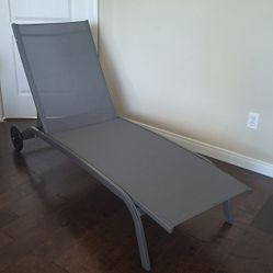 Folding Grey Chair For Patio
