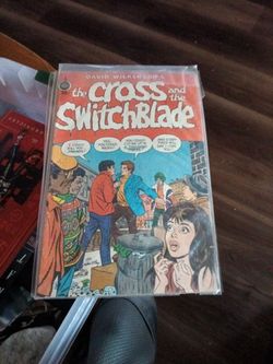 David Wilkerson's vintage 1972 copy of [The Cross and the Switchblade] comic book published by Spire Christian