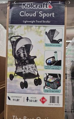 Brand-new stroller in its box