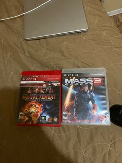 Mortal Kombat and Mass Effect 3 for PS3