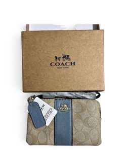 Coach Signature Wristlet with Box