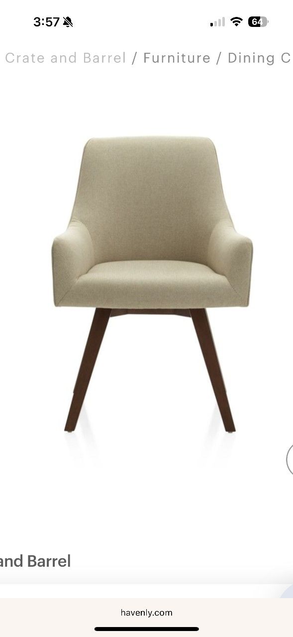 upholstered swivel desk chair-like new