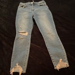 Size 0 Skinny High Rise Jeans 