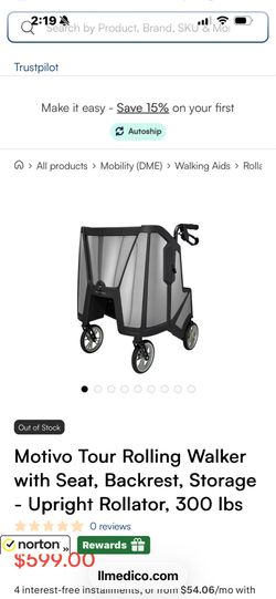 Motive Walker with Seat
