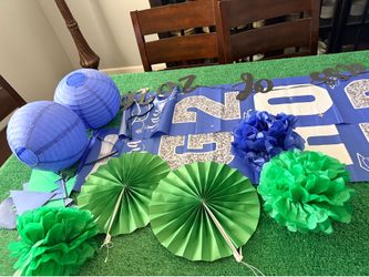 Blue & Green 2026 Graduation Decorations