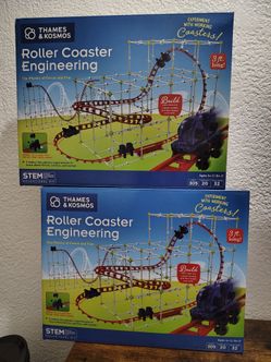 x2 New Roller Coaster Engineering Experiment Kit - Experiment and Build Coasters