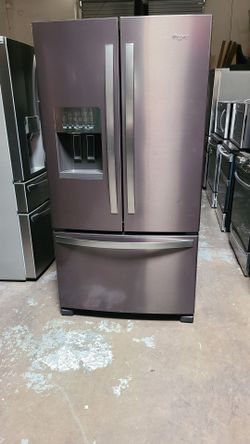 Refrigerator Whirlpool 3 Door French Door in black Stainless steel 40 days warranty Delevery