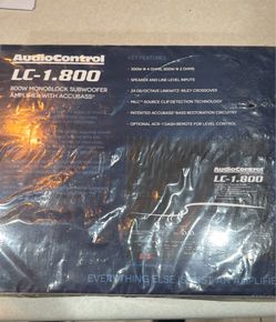 Audio Control LC-1.800 subwoofer amp with Accubass $350 & ACR -1