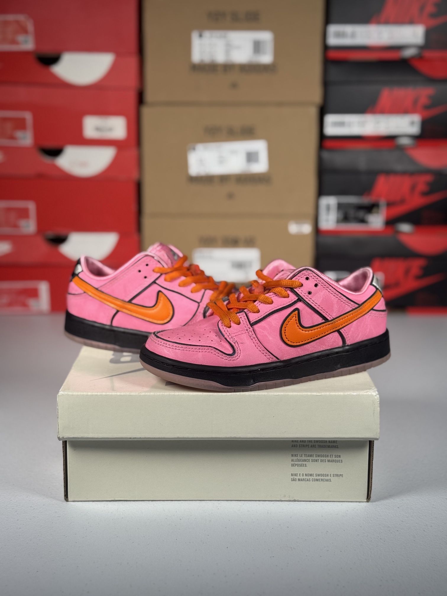 Size 12C Nike SB Dunk Low PowerPuff Girls 'Blossom'
