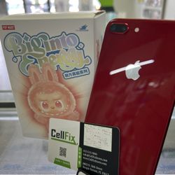iPhone 8 Plus 64gb Unlocked (red) With A Labubu 