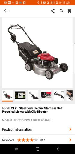 Honda GCV160 Electric Start Self Propelled Mower for Sale in Tulsa