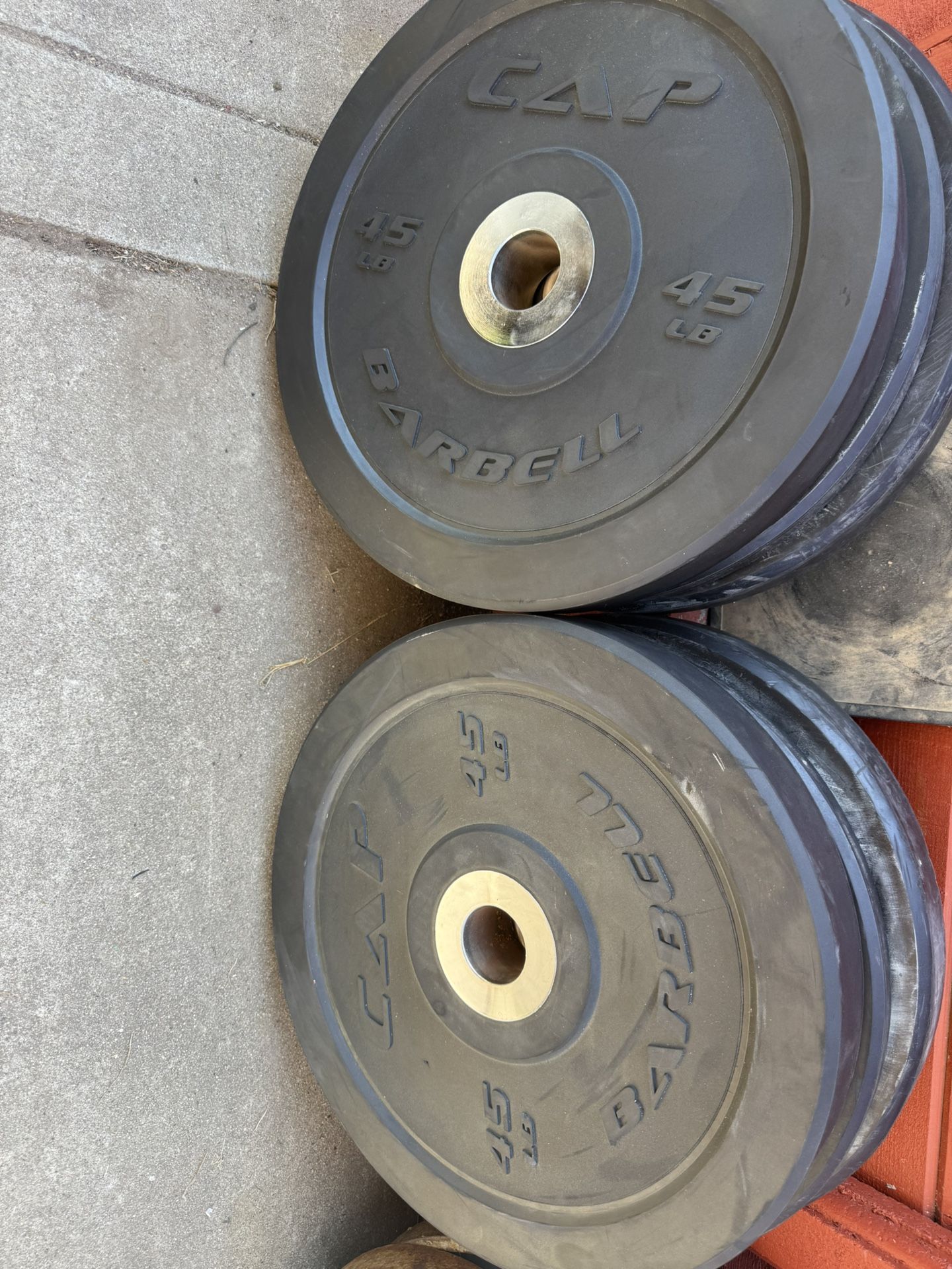 Cap Olympic 45 Lbs Bumper Plates