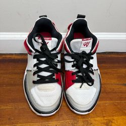 Jordan Kids White, Red & Black Sneakers