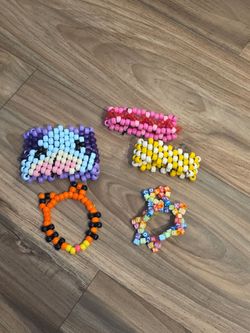 Pony bead bracelet sold separately