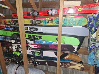 Skis ,boots,helmets,poles