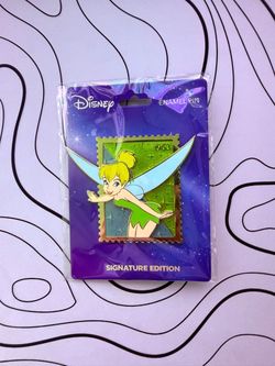 Disney Royal Stamp Peter Pan Tinker Bell Collectible Pin IN HAND