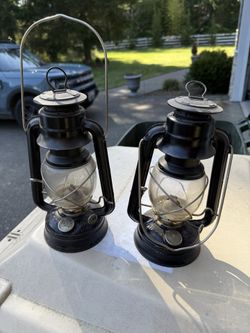 Two old school lanterns