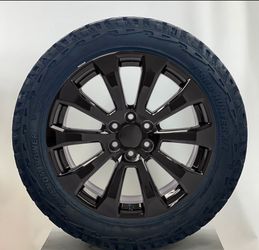 22" Gloss Black Truck Wheels Silverado Tahoe Suburban