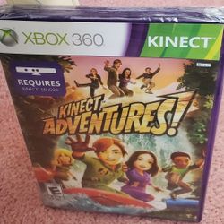 XBox 360 Kinect KINECT Adventures!  Sealed (pre owned)
