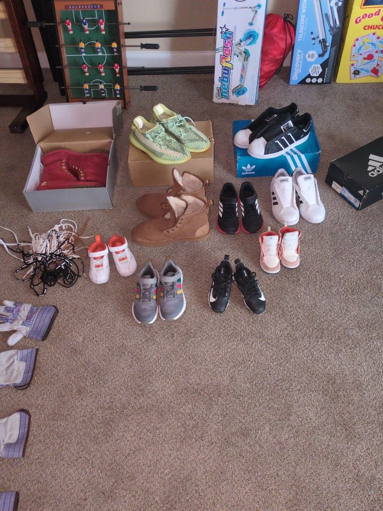 Variety Of Shoes... Yeezy, Jordan, Adidas, Limited Edition Timberland,UGGs And Kid Shoes