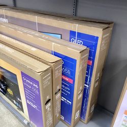 Samsung tv’s for sale! QLED CRYSTAL OLED.