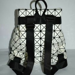 Women Bags Geometric Luminous Backpack Girl School Travel Rucksack Shoulder Bag  
