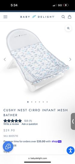 CUSHY NEST CIRRO INFANT MESH BATHER - BABY DELIGHT