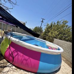 18ft X 48inch New Swimming Pool Pump And Ladder Included New In Box 
