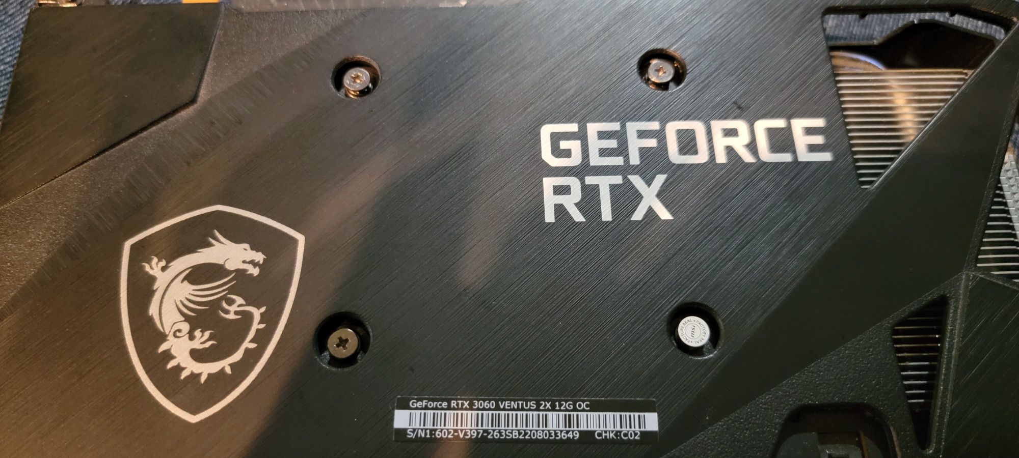 RTX 3060 Ventus OC
