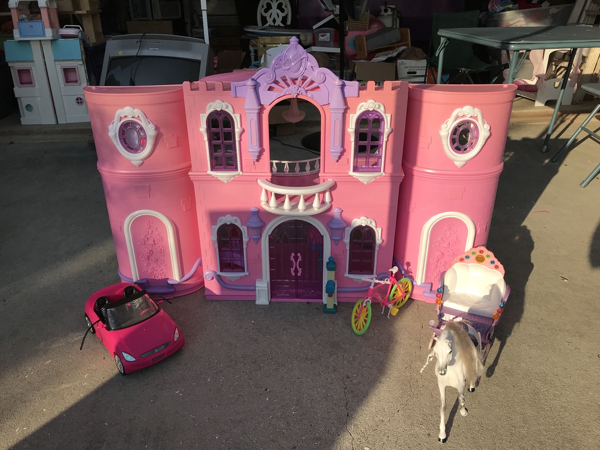 HTF Disney Princess Enchanted Castle Palace Dollhouse Play Set