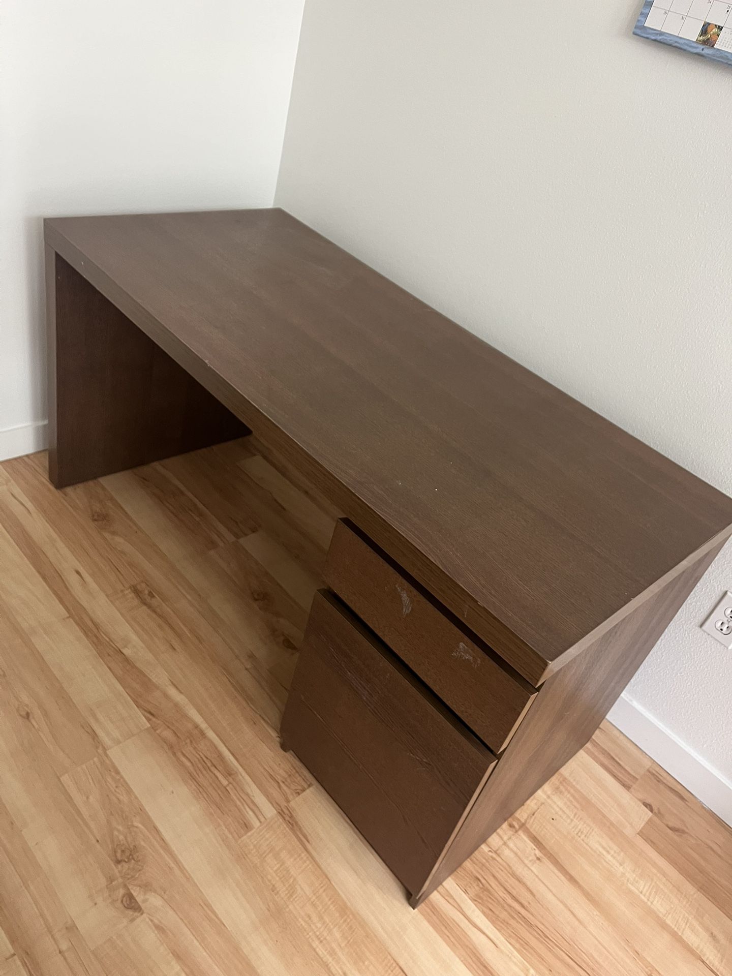 Brown Ikea Desk
